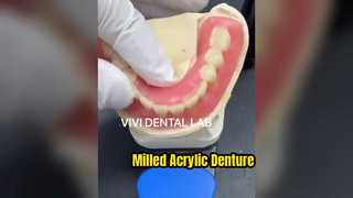 دندان مصنوعی اکریلیک آسیاب شده با کیفیت بالا